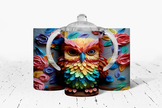 Owl  Insulated Kids Dual Lid Sippy Cup Tumbler