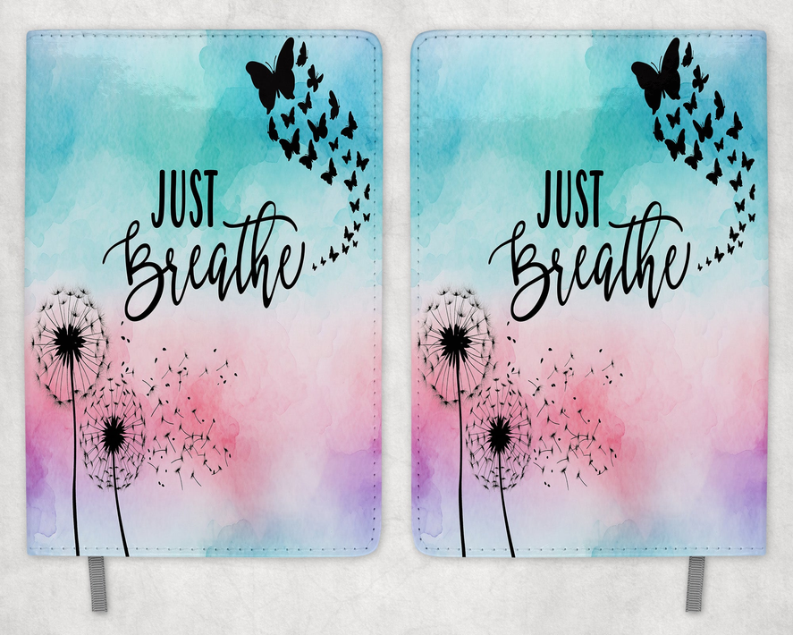 Just Breathe Printed 8 Inch  A5 Journal