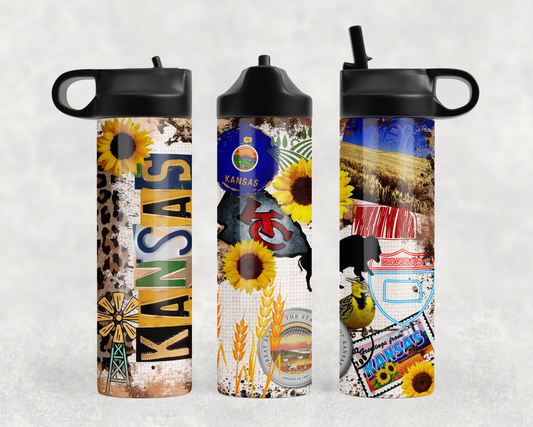 Kansas Steel Water Bottle