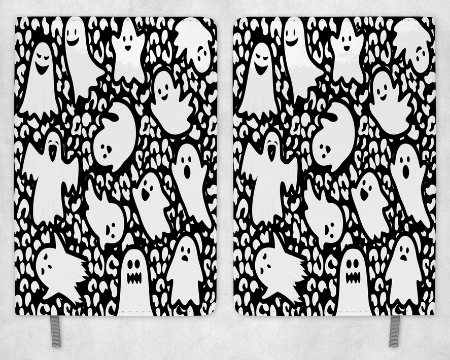 Leopard Print Ghosts Printed 8 Inch  A-5 Journal