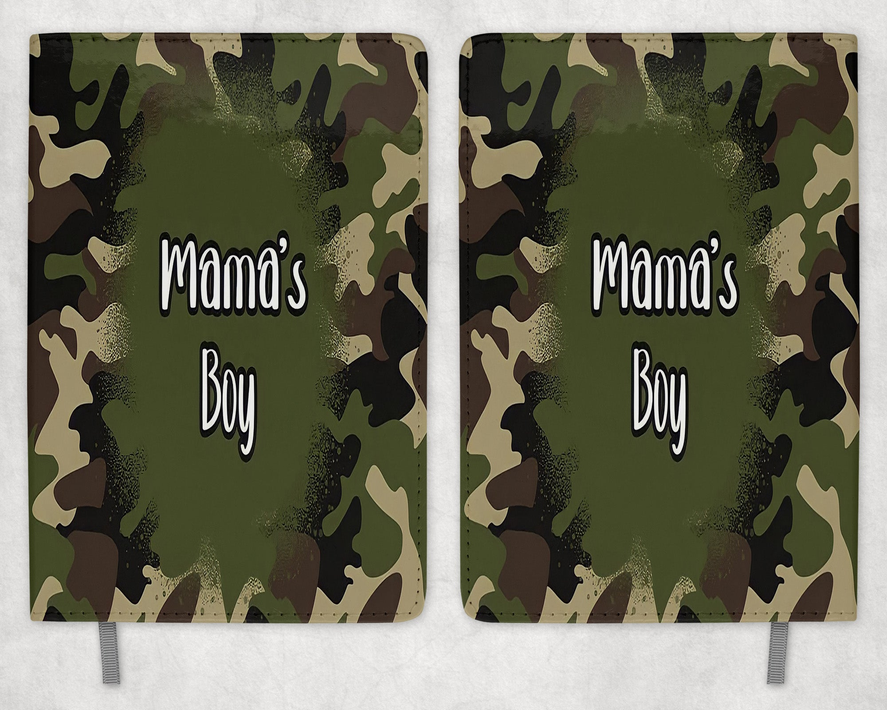 Mama's Boy Camo  Printed 8 Inch  A-5 Journal