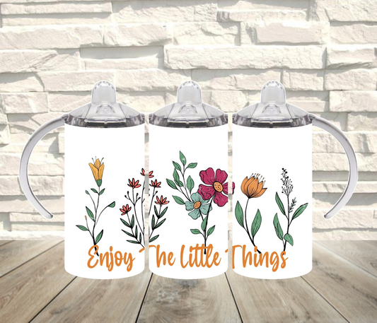 Enjoy The Little Things Insulated Kids Dual Lid Sippy Cup Tumbler