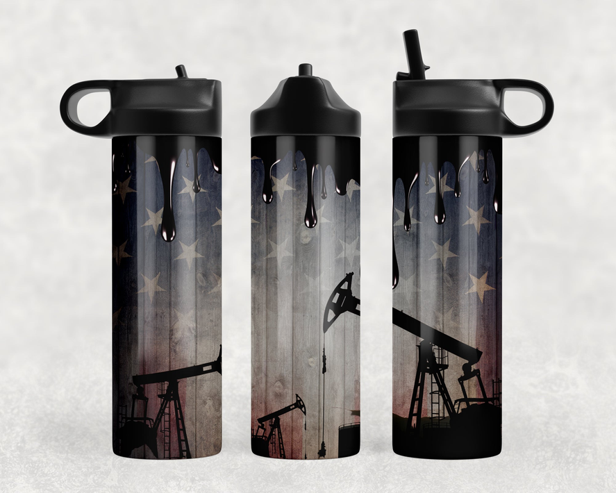 Oil Field|Sport Water Bottle