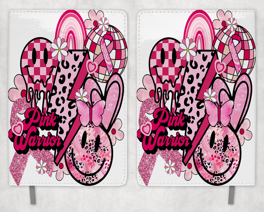 Pink Warrior Printed 8 Inch  A-5 Journal