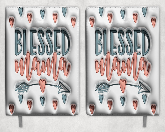 Blessed MamaPrinted 8 inch A-5 Journal