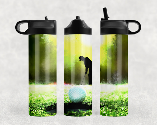 Golf Steel Water Bottle