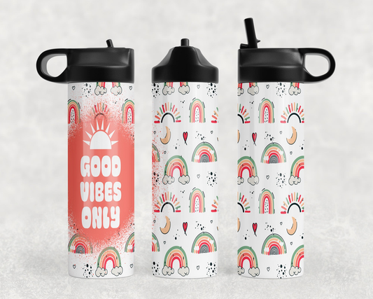 Good Vibes Only Steel Water Bottle