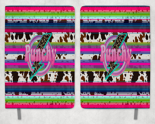 Serape Punchy  Printed 8 Inch  A-5 Journal