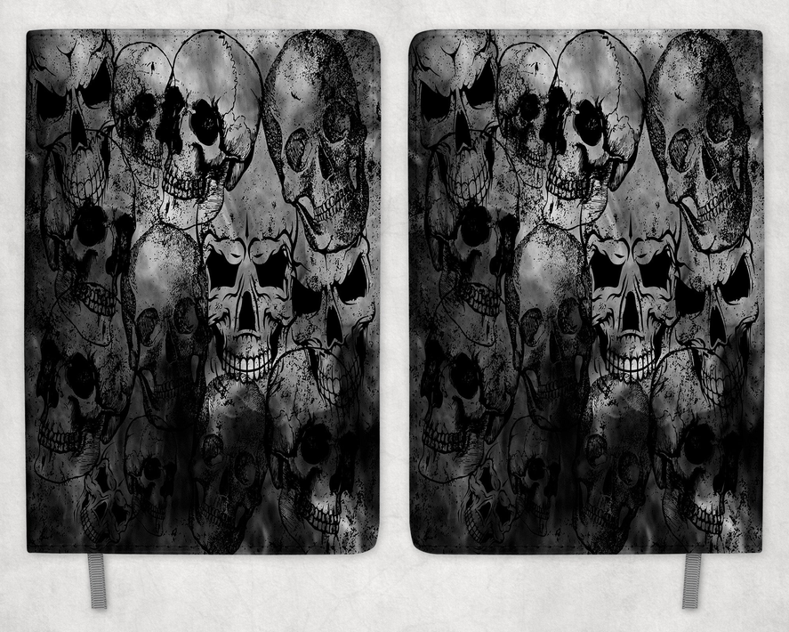 Skulls Printed 8 Inch  A-5 Journal