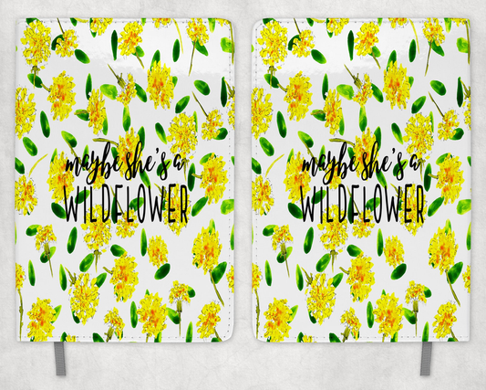 She's A Wildflower Printed 8 Inch  A-5 Journal