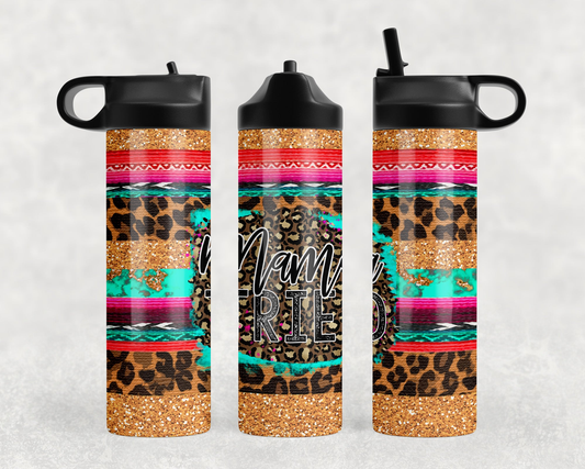 Serape mama Tried Steel Water Bottle