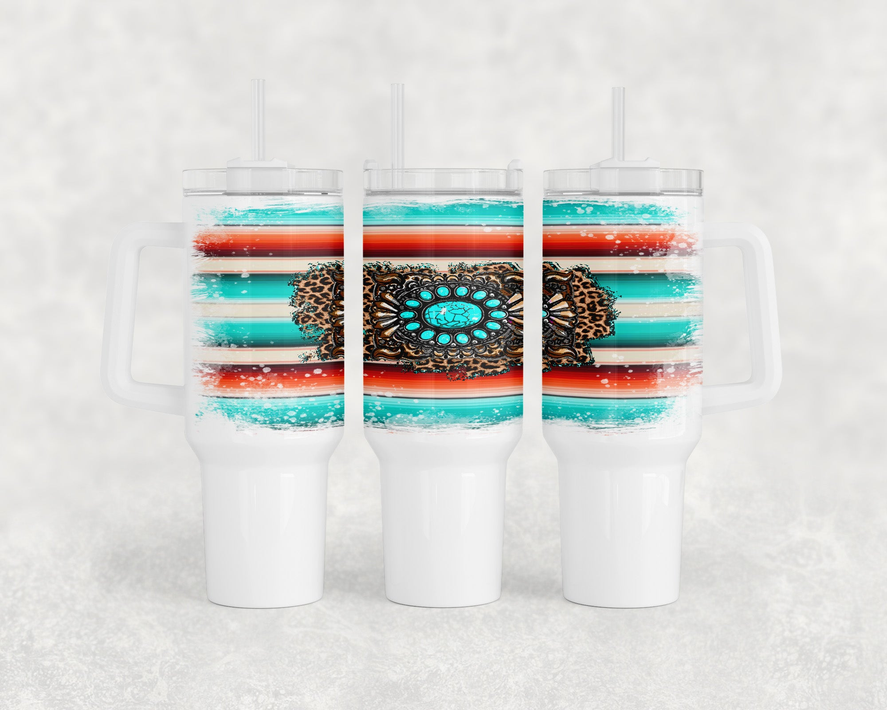 Serape Concho  40oz Tumbler