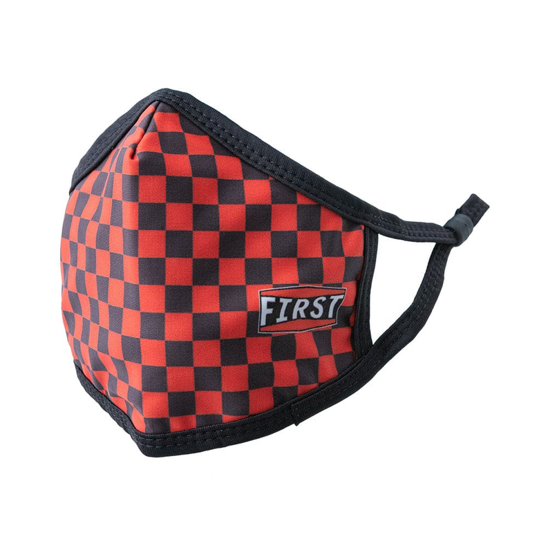 3-Ply Black/Red Checkerboard Reusable Non-Medical Breathable & adjustable Ear Loops Face Masks