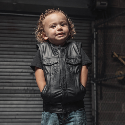 Bad Boy- Kid's Leather Vest