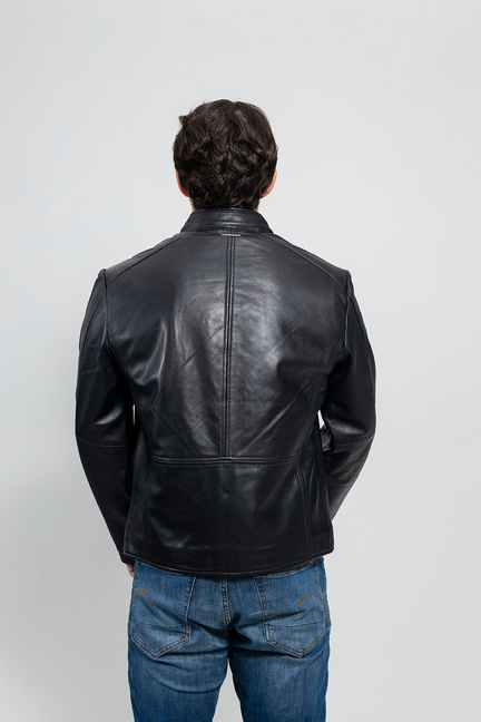 Blake Mens Leather Jacket Black