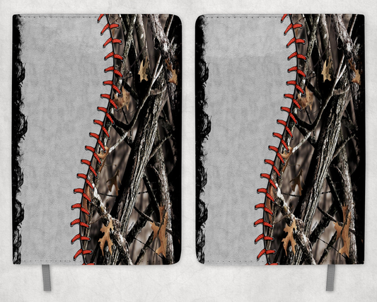 Baseball Camo Printed 8 Inch  A-5 Journal