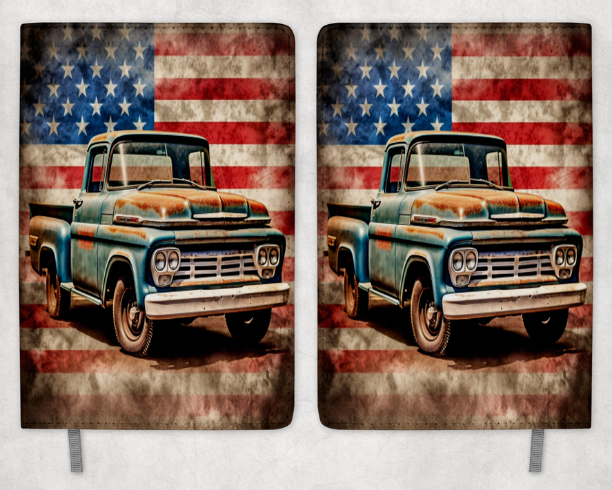 Classic Truck Printed 8 Inch  A-5 Journal