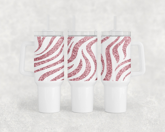 Zebra Stripes 40oz Tumbler