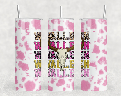 Wallen|Skinny Tumbler|Optional Bluetooth Speaker| Speaker Color Varies