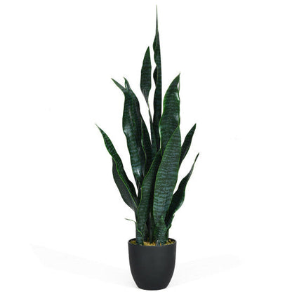 35.5 Inch  Indoor-Outdoor Artificial Fake Snake Plant