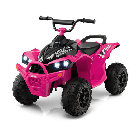 12V Kids Ride On ATV with High/Low Speed and Comfortable Seat-Pink