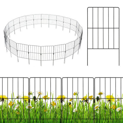 25 Pack Rustproof Decorative Garden Fence Set