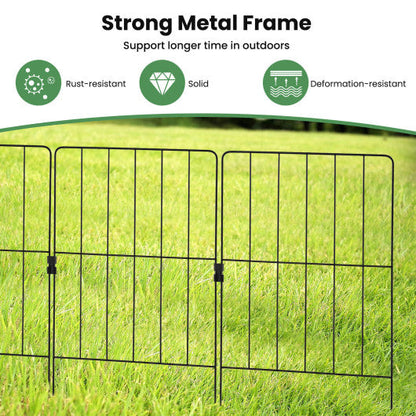 25 Pack Rustproof Decorative Garden Fence Set