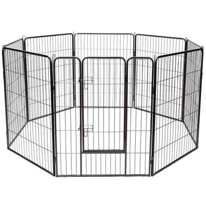 8 Metal Panel Heavy Duty Pet Playpen Dog Fence with Door-40 Inch