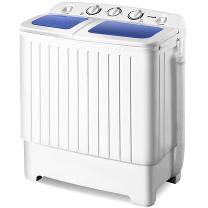 20 lbs Compact Twin Tub Washing Machine for Home Use