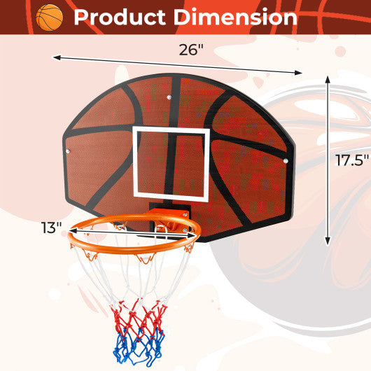 Indoor Outdoor Basketball Games with Large Shatter-proof Backboard