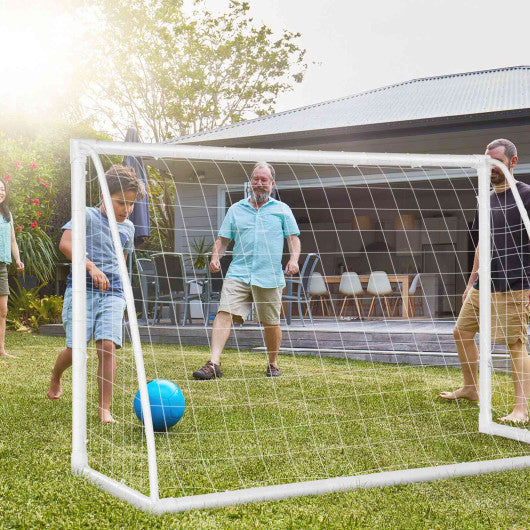 6 x 4 Feet Soccer Goal with Strong UPVC Frame