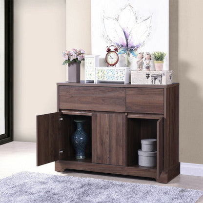 Storage Buffet Sideboard with 2 Drawers and 2 Cabinets