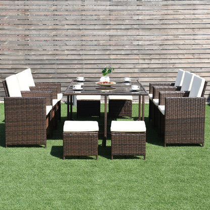 10 Pieces Outdoor Patio Dining Set