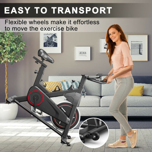 Stationary Exercise Bike with Adjustable Fitness Saddle