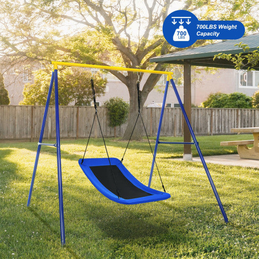 700lb Giant 60 Inch Platform Tree Swing for Kids and Adults-Blue