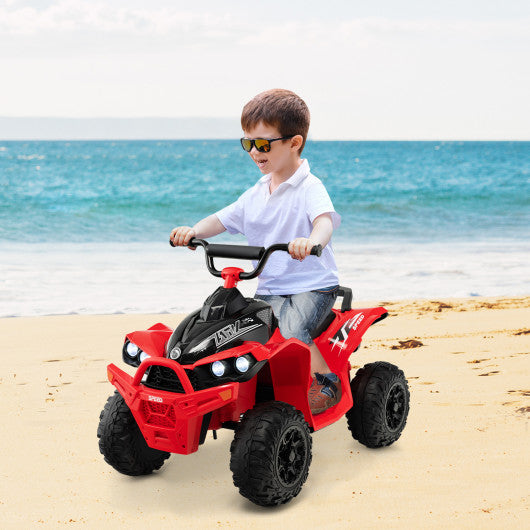 12V Kids Ride On ATV with High/Low Speed and Comfortable Seat-Red