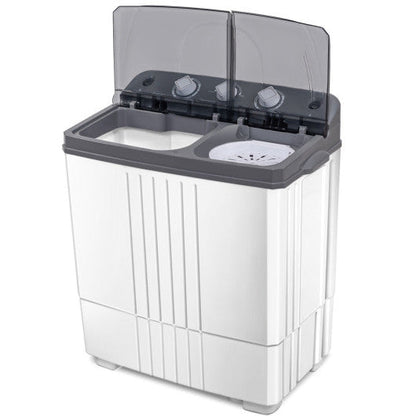 20 lbs Portable Semi-Automatic Twin-tub Washing Machine