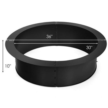 36 inch Round Steel Fire Pit Ring Line for Outdoor Backyard