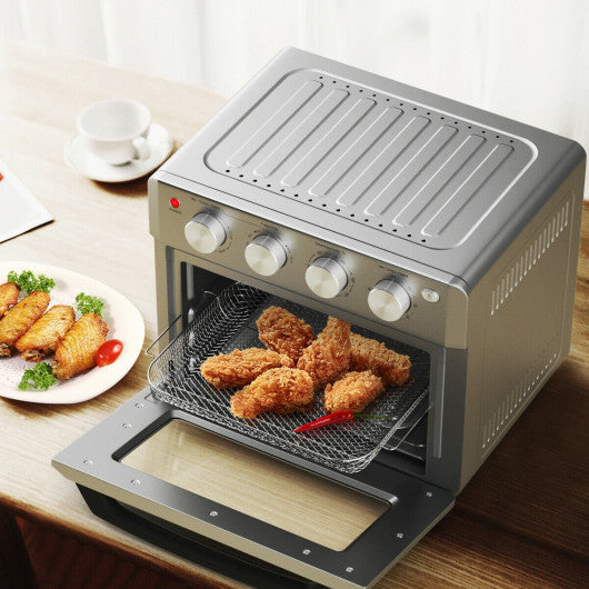 19 Qt Dehydrate Convection Air Fryer Toaster Oven with 5 Accessories