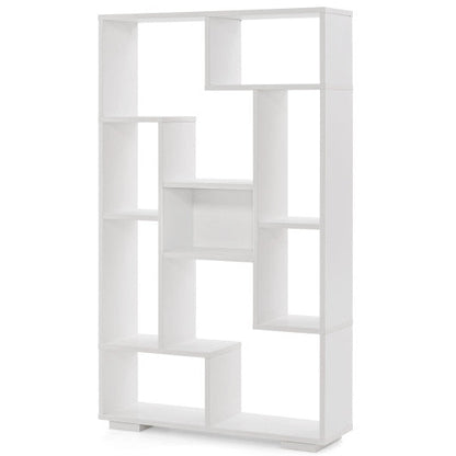 47-Inch Tall Bookshelf for Home Office Living Room-White