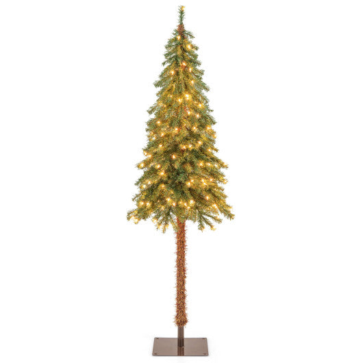 6 Feet Pre-Lit Artificial Christmas Tree with 442 Branch Tips and 175 Lights