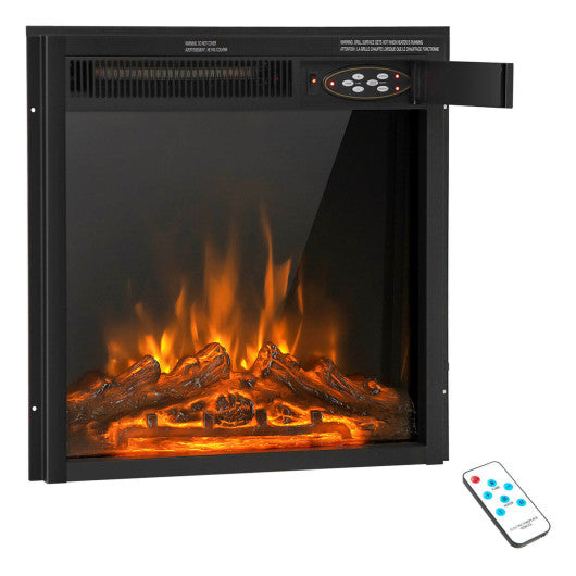 18/22.5 Inch Electric Fireplace Insert with 7-Level Adjustable Flame Brightness-22.5 inches