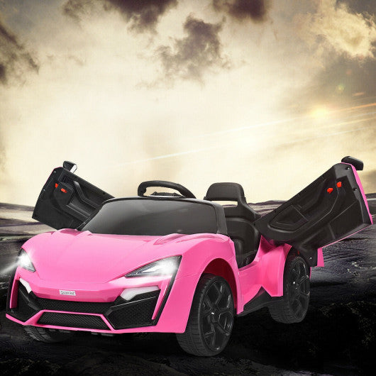 12V 2.4G RC Electric Vehicle with Lights-Pink