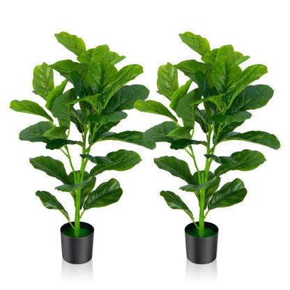 2-Pack Artificial Fiddle Leaf Fig Tree