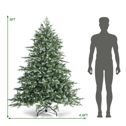 6 Feet Artificial Christmas Spruce Hinged Tree