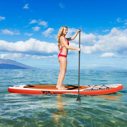 10.5 Feet Inflatable Stand Up Paddle Board with Carrying Bag and Aluminum Paddle-M