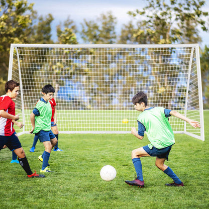 12 x 6 Feet Soccer Goal with Strong PVC Frame and High-Strength Netting