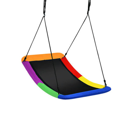 700lb Giant 60 Inch Platform Tree Swing for Kids and Adults-Multicolor