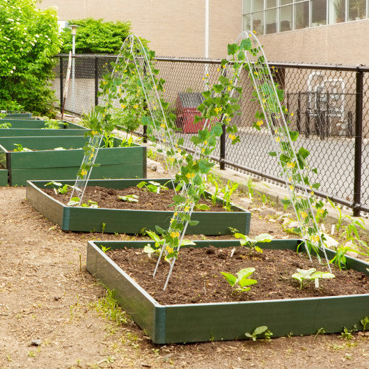 4 Pack 71 x 20 Inches Metal Garden Trellis for Climbing Plants-White