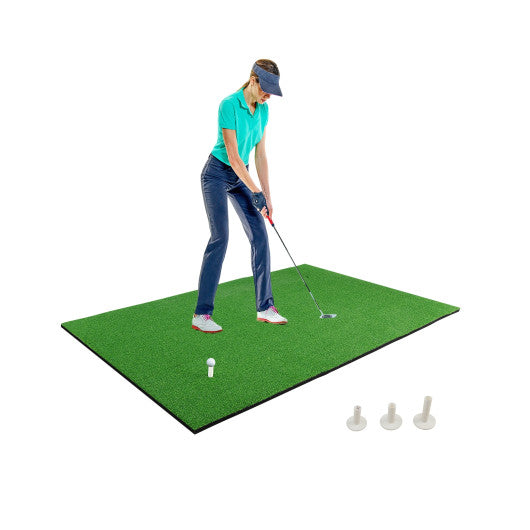 5 x 3 Feet Golf Mat with 3 Rubber Tees